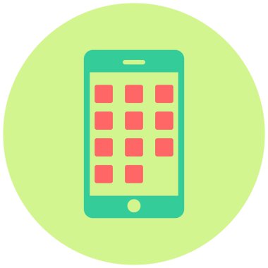 Mobil uygulama. Web simgesi basit tasarım