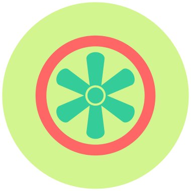 Türbin. Web simgesi basit illüstrasyon