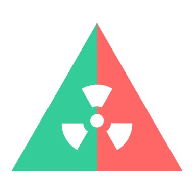 Nükleer güç ikonu vektör illüstrasyonu