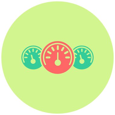 Moda stili izole edilmiş arka planda araç göstergesi simgesi