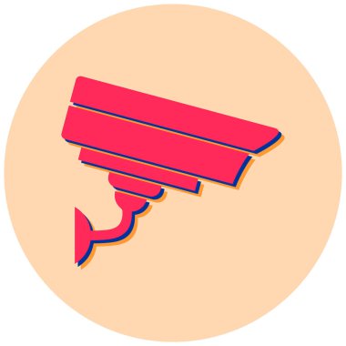 Güvenlik kamerası. Basit resimleme