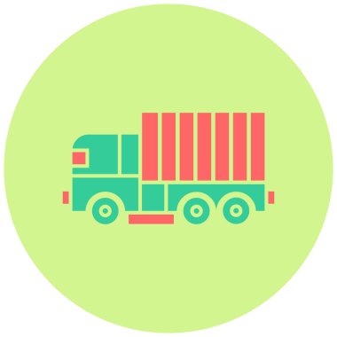 Kamyon. Web simgesi basit illüstrasyon