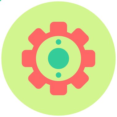 Teçhizat Web simgesi basit illüstrasyon