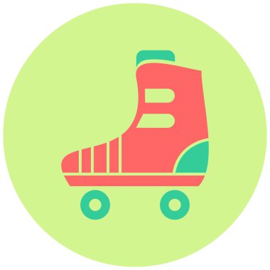 Paten kayın. Web simgesi basit illüstrasyon