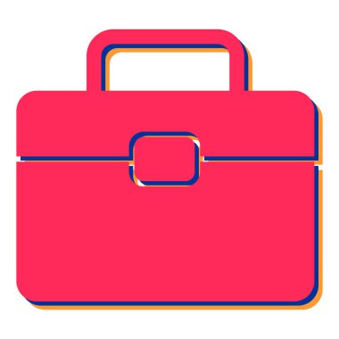 evrak çantası ikonu vektör illüstrasyonu