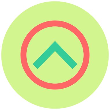 Sembol simgesi vektör illüstrasyonunu yükselt