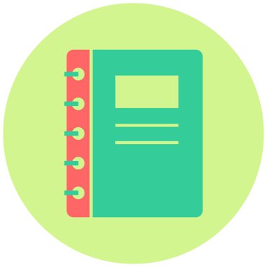 Not defteri. Web simgesi basit illüstrasyon