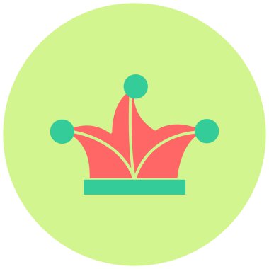 Joker Şapka. Web simgesi basit illüstrasyon