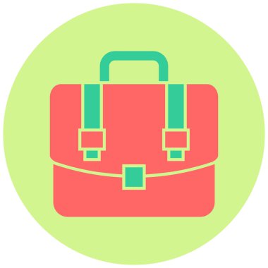 Çanta. Web simgesi basit illüstrasyon