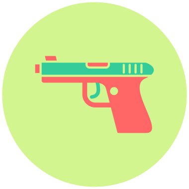 Bir silah simgesinin vektör illüstrasyonu