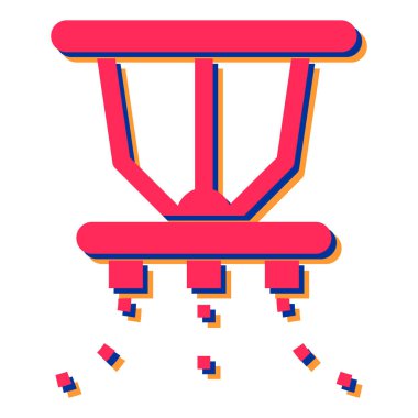 Modern b 'nin vektör illüstrasyonu eksik simgesi