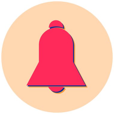 Zil. Web simgesi basit illüstrasyon