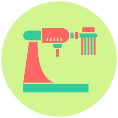 Makarna Makinesi. Web simgesi basit tasarım