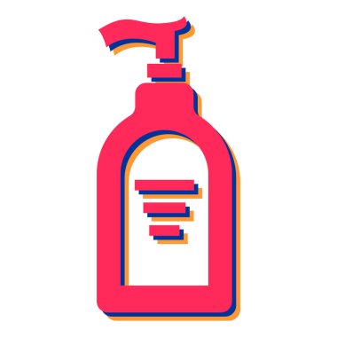 Sprey şişe ikonu. Web için temizleyici vektör simgelerinin basit çizimi