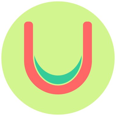 Ağız koruyucusu. Web simgesi basit illüstrasyon