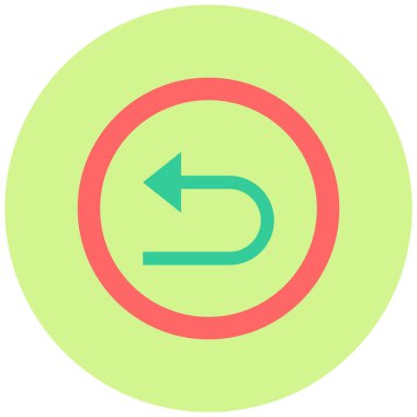 Soldaki simge vektör illüstrasyonuna dön