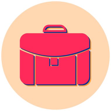 Çanta. Web simgesi basit illüstrasyon