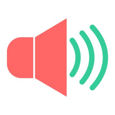 ses simgesi vektör illüstrasyonu