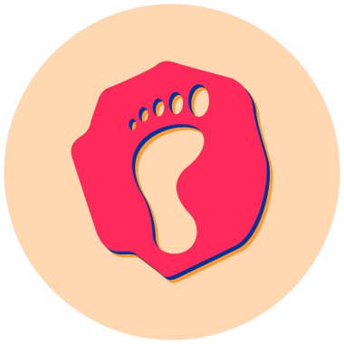 ayak ikonu vektör illüstrasyonu