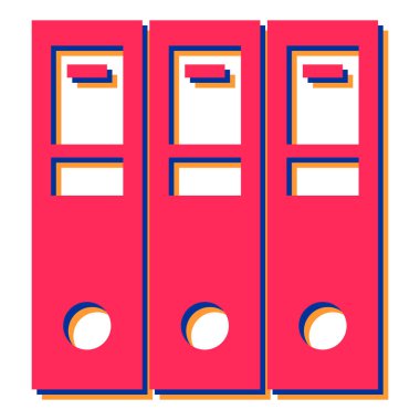 ofis dizinleri beyaz arkaplanda izole edildi