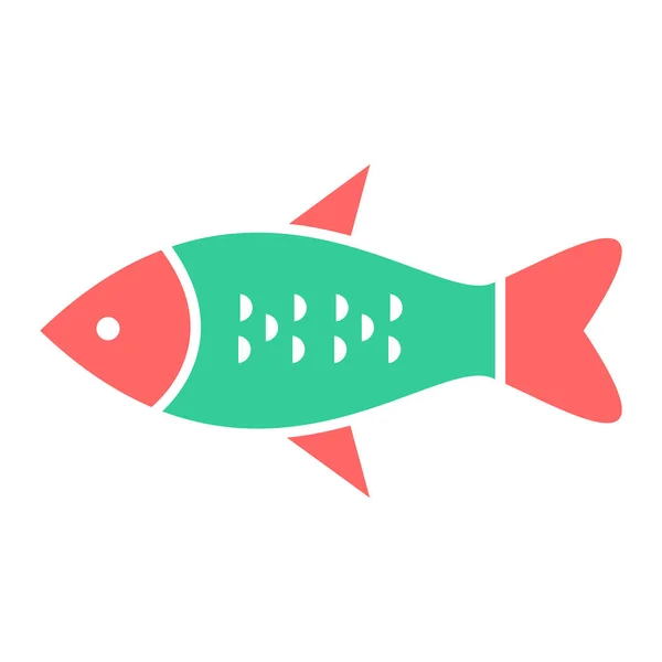 Fisch Symbol Vektor Illustration — Stockvektor