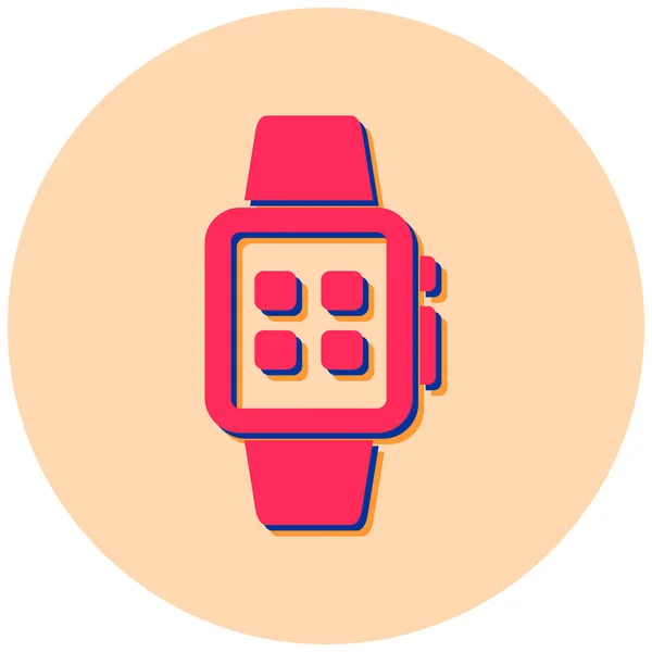 Smartwatch Icône Web Illustration Simple — Image vectorielle