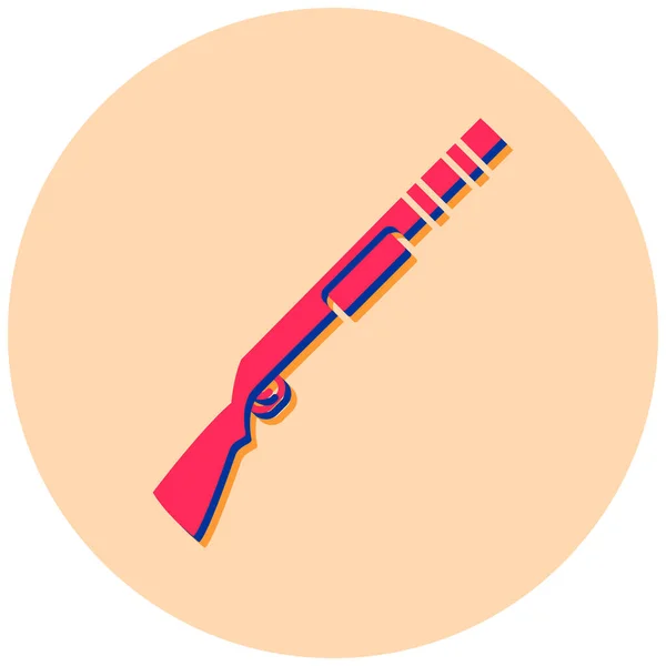 Illustration Vectorielle Icône Shotgun — Image vectorielle