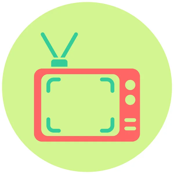 Fernsehen Web Symbol Einfache Illustration — Stockvektor