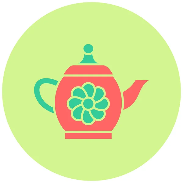 Tea Pot Icon Simple Illustration Teapot Vector Icons Web Design — Stockvektor