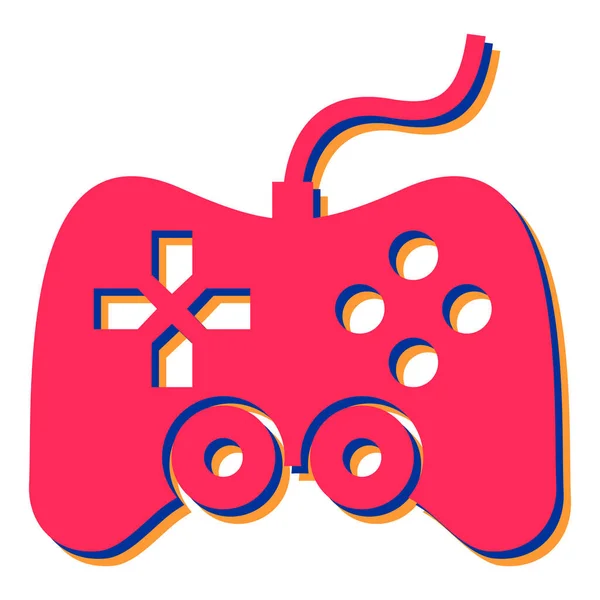 ビデオゲームジョイスティックのアイコンベクトル図 — ストックベクタ