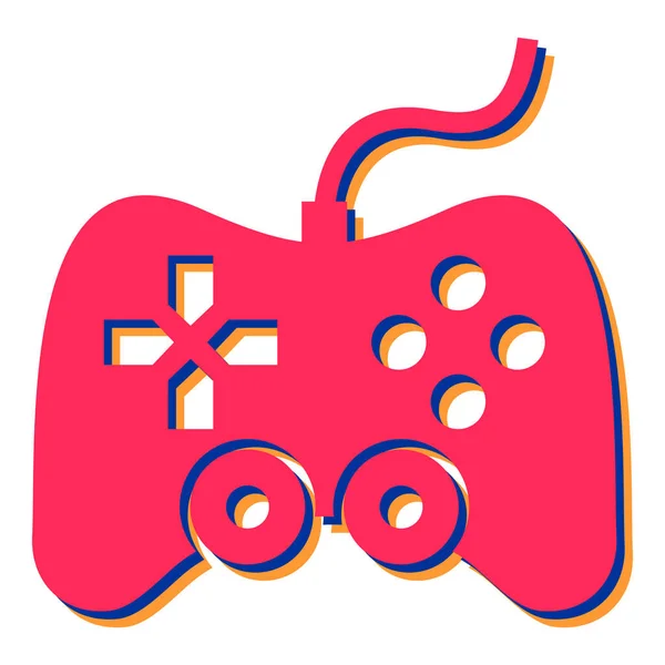 Video Juego Joystick Icono Vector Ilustración — Archivo Imágenes Vectoriales