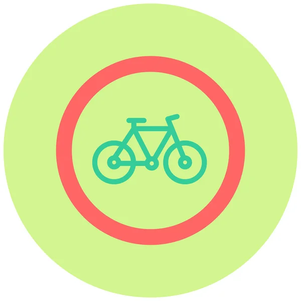 Vélo Icône Web Illustration Simple — Image vectorielle