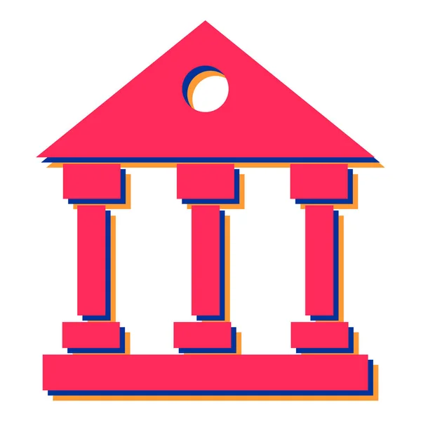 Ilustracja Wektora Budynku Banku — Wektor stockowy