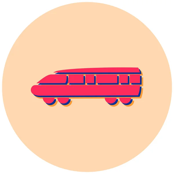 Tren Icono Vector Ilustración — Archivo Imágenes Vectoriales