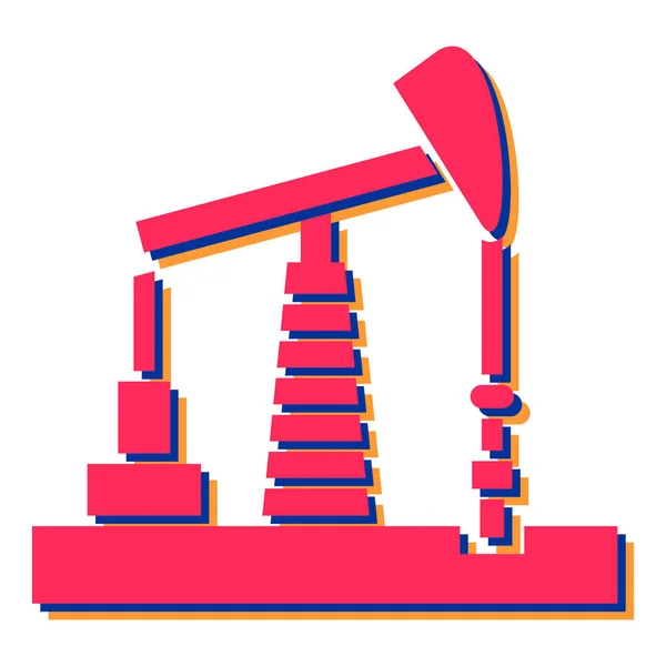 Oil Pump Icon Isometric Gas Tank Vector Icons Web Design — Vetor de Stock