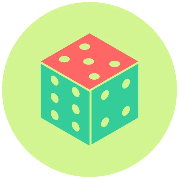 骰子Web图标简单设计 — 图库矢量图片