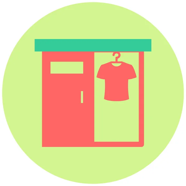 Changing Room Web Icon Simple Illustration — Stock Vector