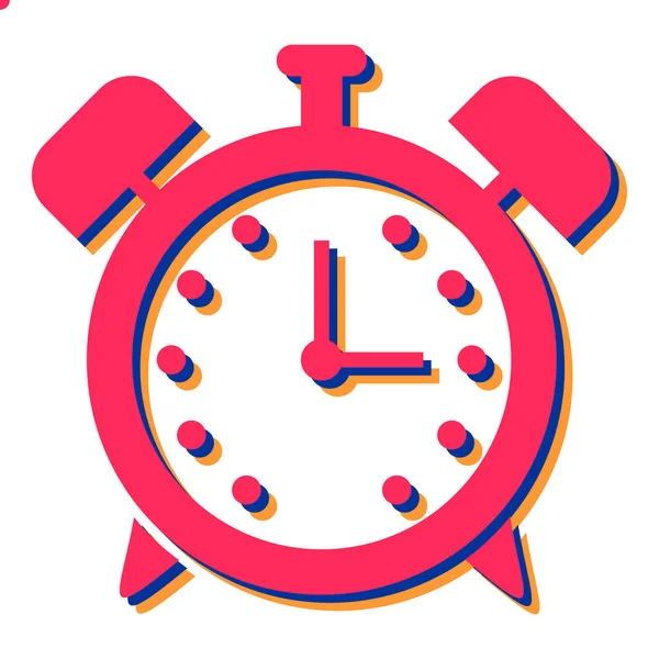 Projeto Ilustração Vetor Ícone Relógio Alarme — Vetor de Stock