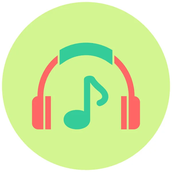 Music Maker App Icono Web Diseño Simple — Vector de stock