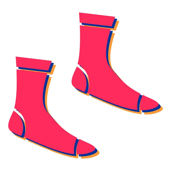 Illustration Vectorielle Une Paire Chaussettes — Image vectorielle