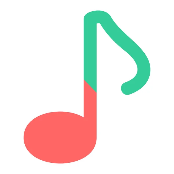 Music Note Simple Illustration — Stock Vector