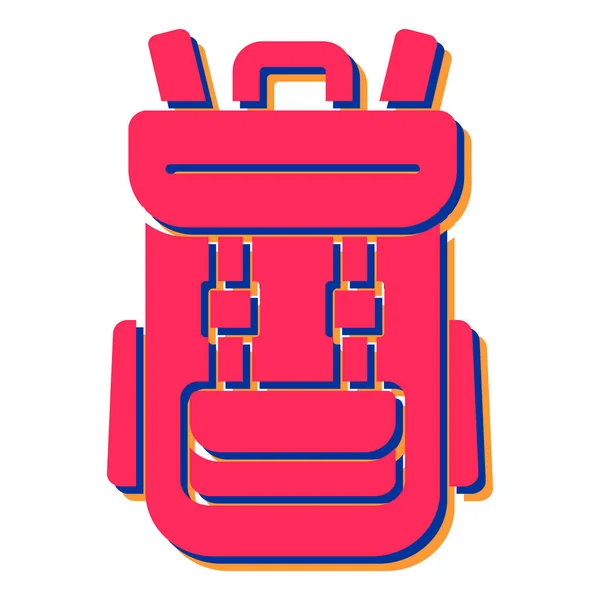 Vector Illustration Modern Backpack Icon — Stock Vector