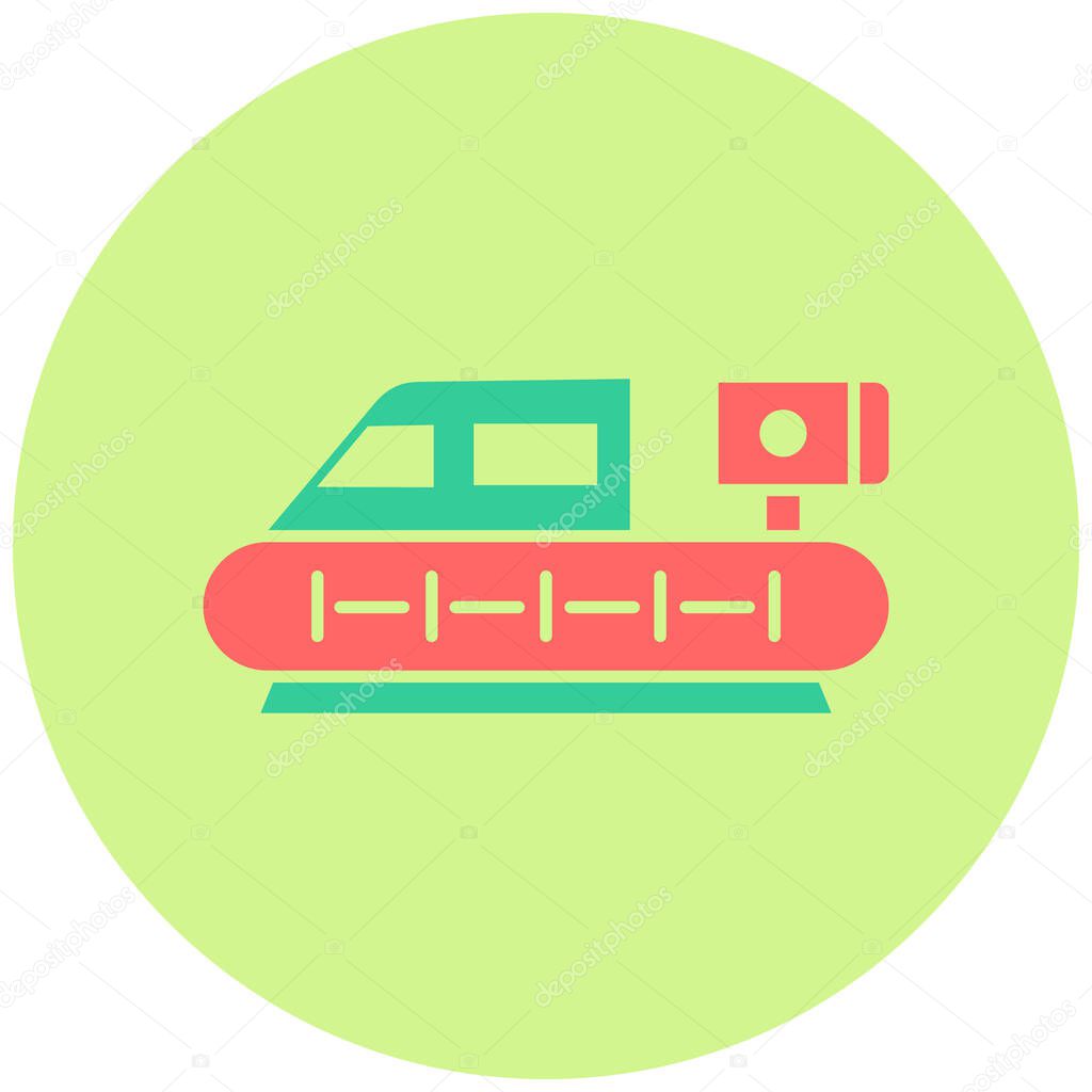 Hovercraft. web icon simple illustration