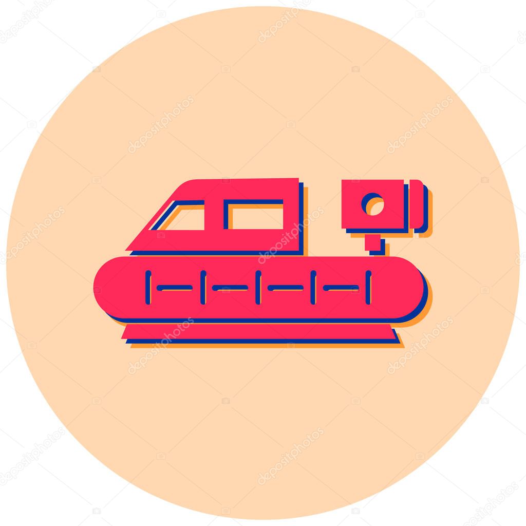 Hovercraft. web icon simple illustration