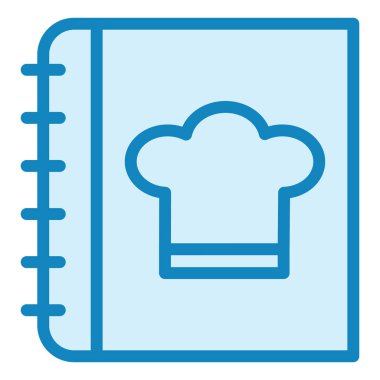 Yemek tarifi. Web simgesi basit illüstrasyon 