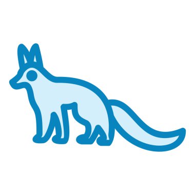 fox modern simge vektör illüstrasyonu 