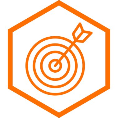 hedef simge vektör illüstrasyonu