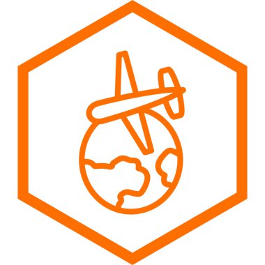 Uçak. Web simgesi basit illüstrasyon