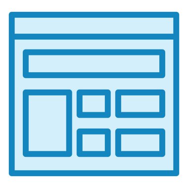 Yerleşim planı. Web simgesi basit illüstrasyon