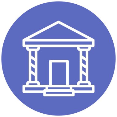 Okul binası. Basit illüstrasyon